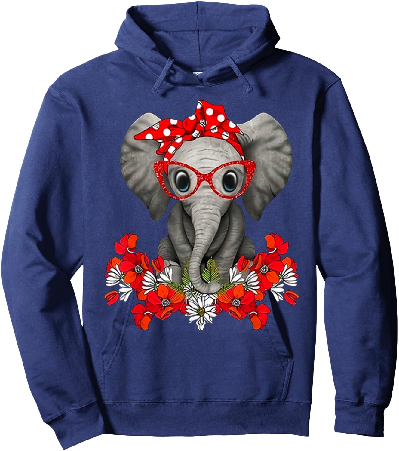 Save The Elephants Elephant mom red bow woman Hoodie - Hoodie | Navy