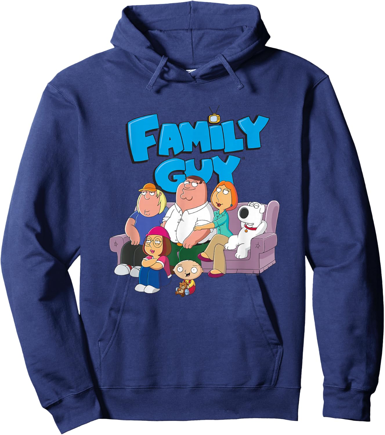 Family Guy Family with logo , blue, s Hoodie - Hoodie | Navy
