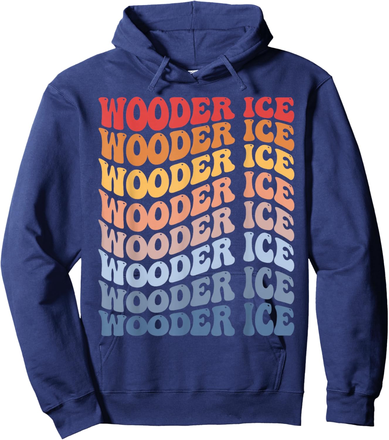 Wooder Ice Groovy Retro Sunset Hoodie - Hoodie | Navy
