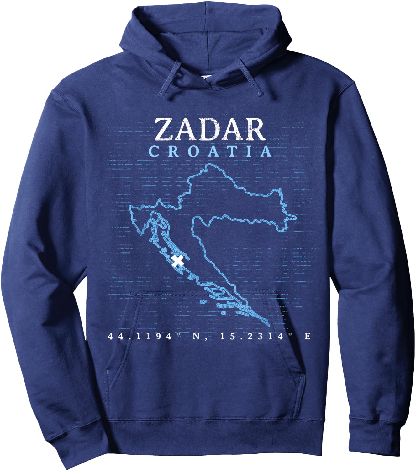 Croatia Zadar Hoodie - Hoodie | Navy