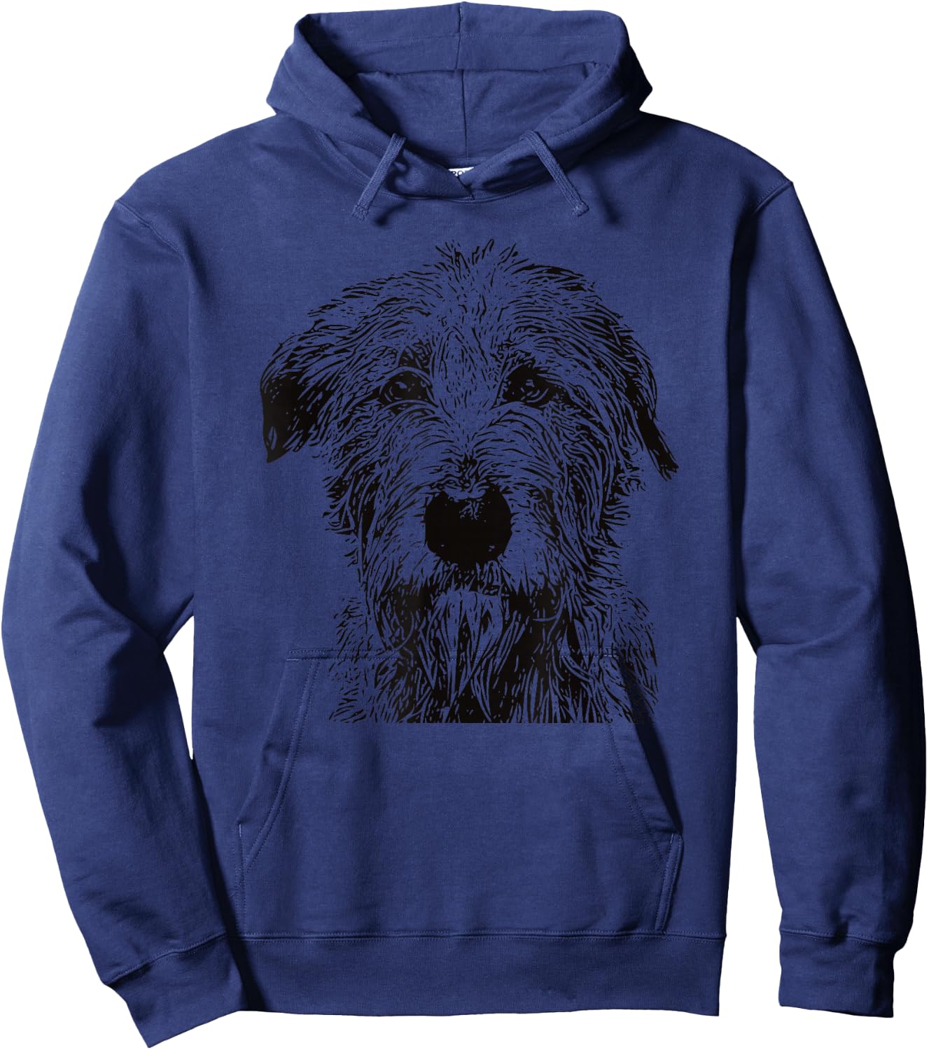 Irish Wolfhound Hoodie - Hoodie | Navy