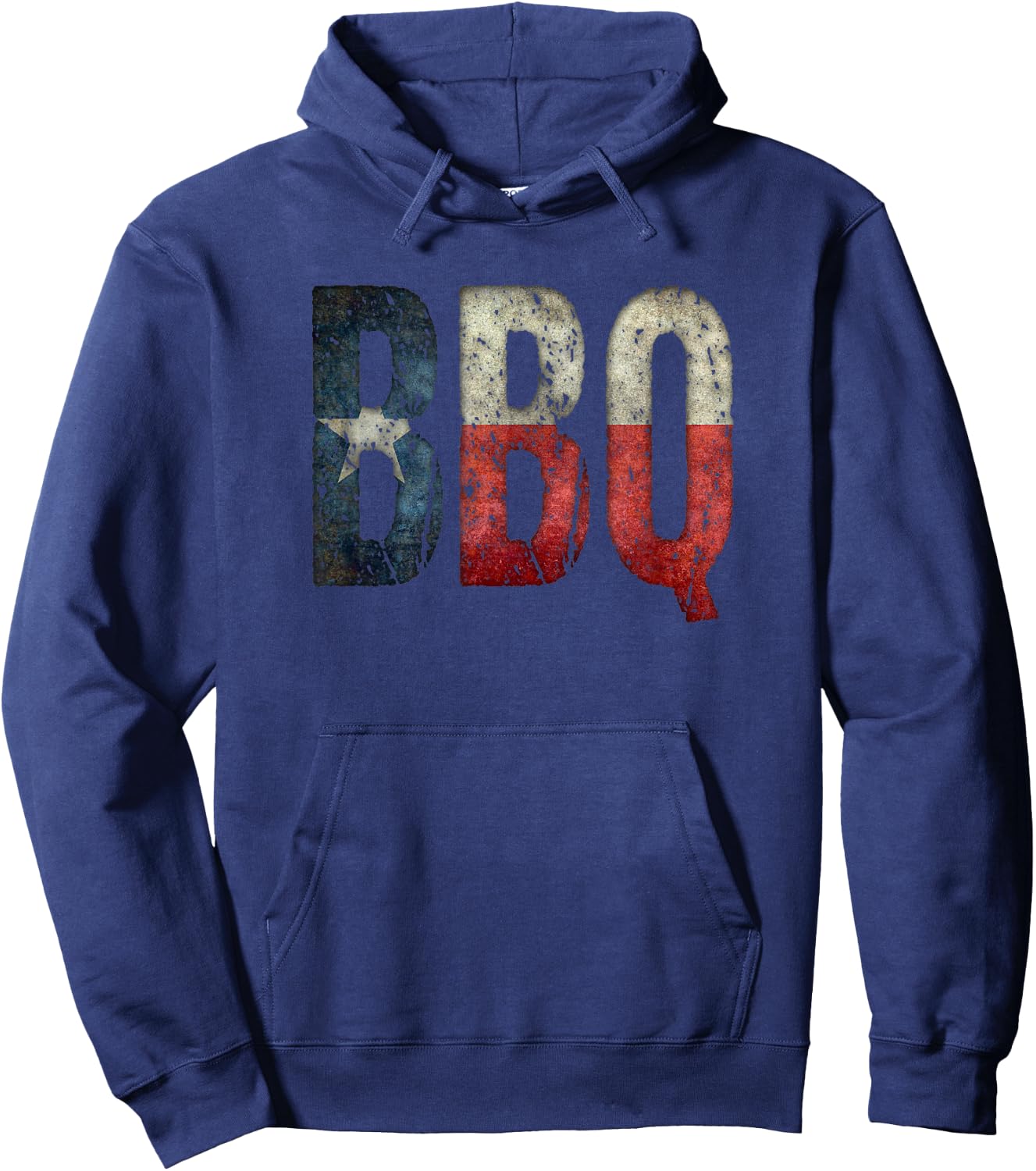 BBQ Texas State Flag Barbecue Hoodie - Hoodie | Navy