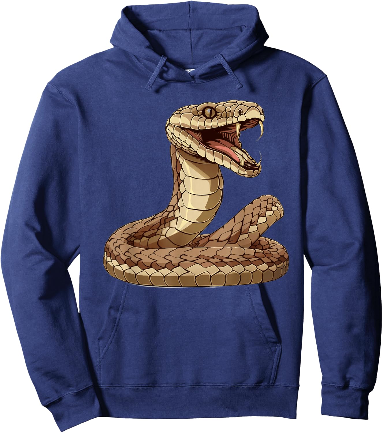 King Cobra With A Comical Face Hoodie - Hoodie | Navy