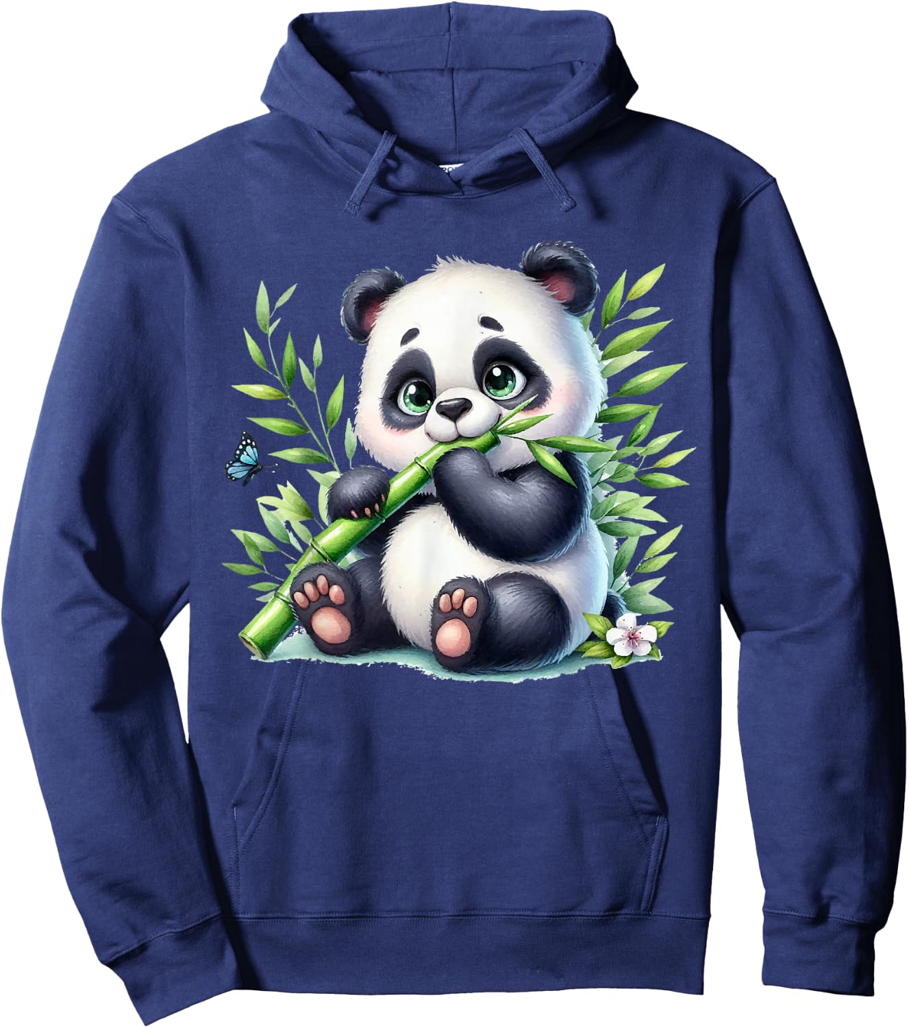 Watercolor Panda Hoodie - Hoodie | Navy