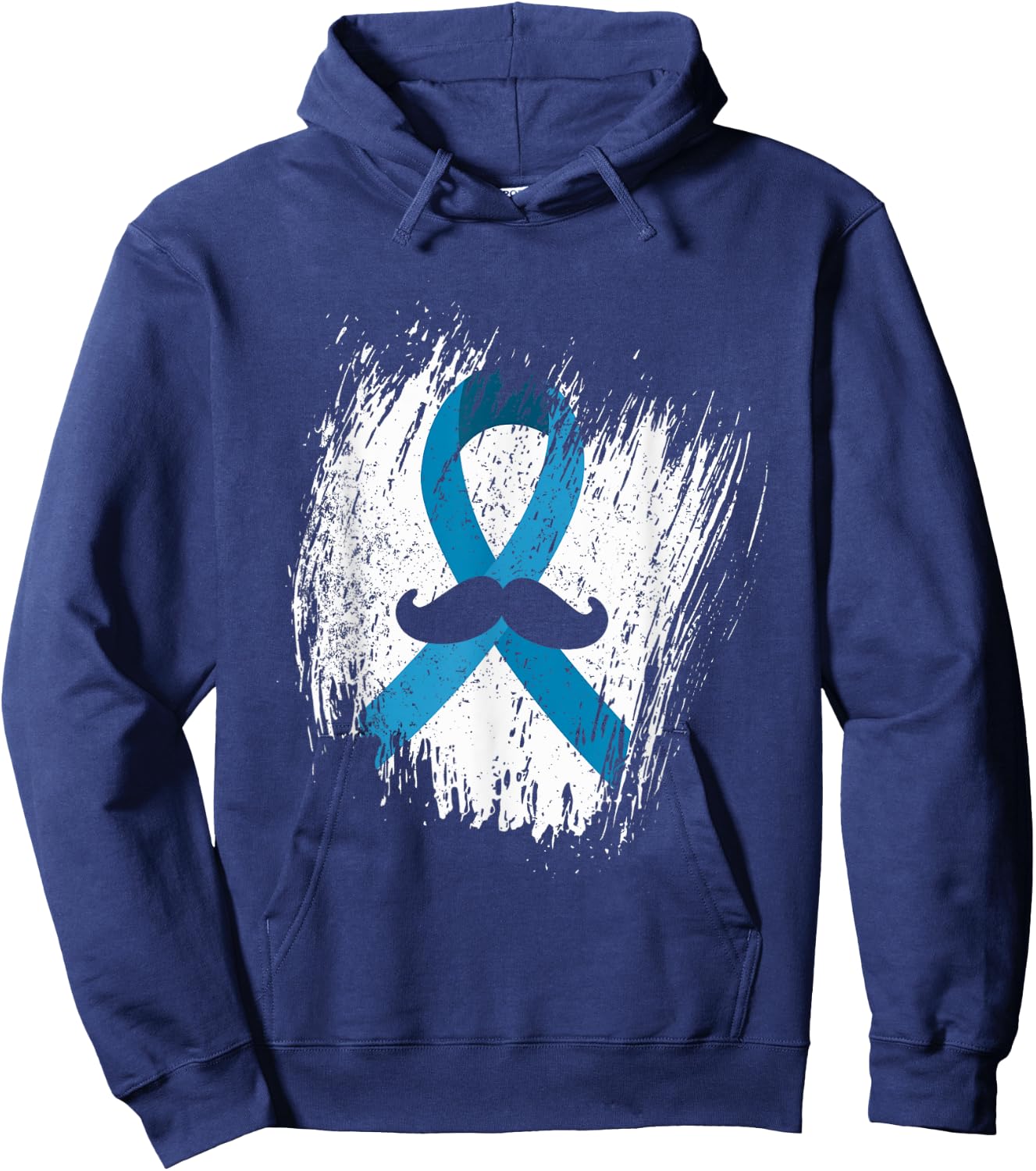 Moustache Prostate Cancer Awareness Hoodie - Hoodie | Navy