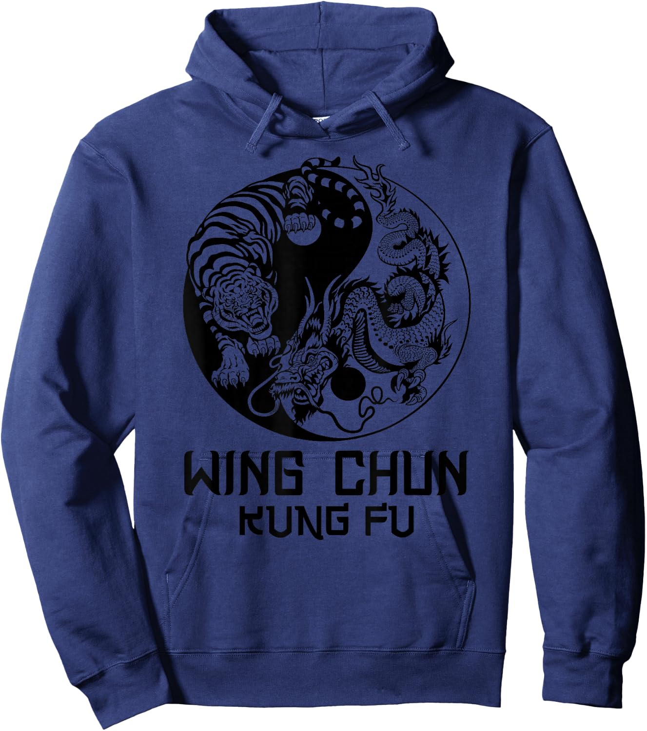 Wing Chun ying yang tiger dragon Hoodie - Hoodie | Navy