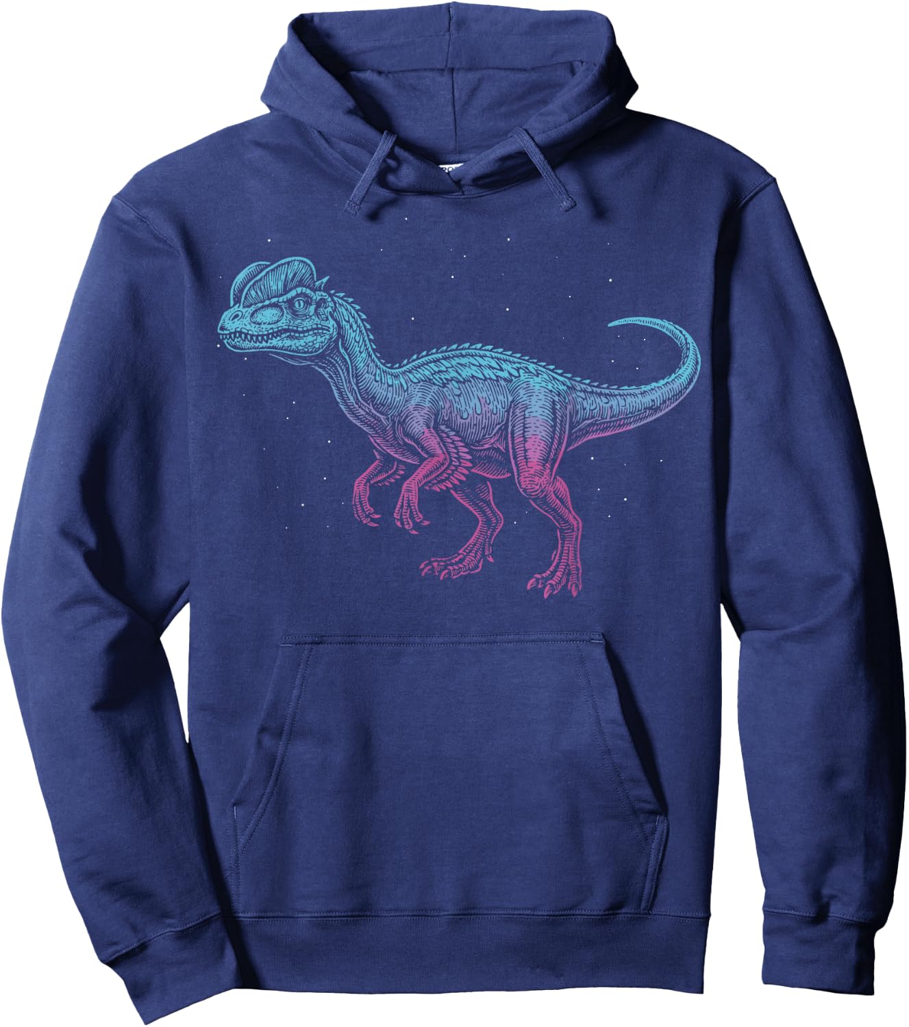 Dilophosaurus Illustration Hoodie - Hoodie | Navy