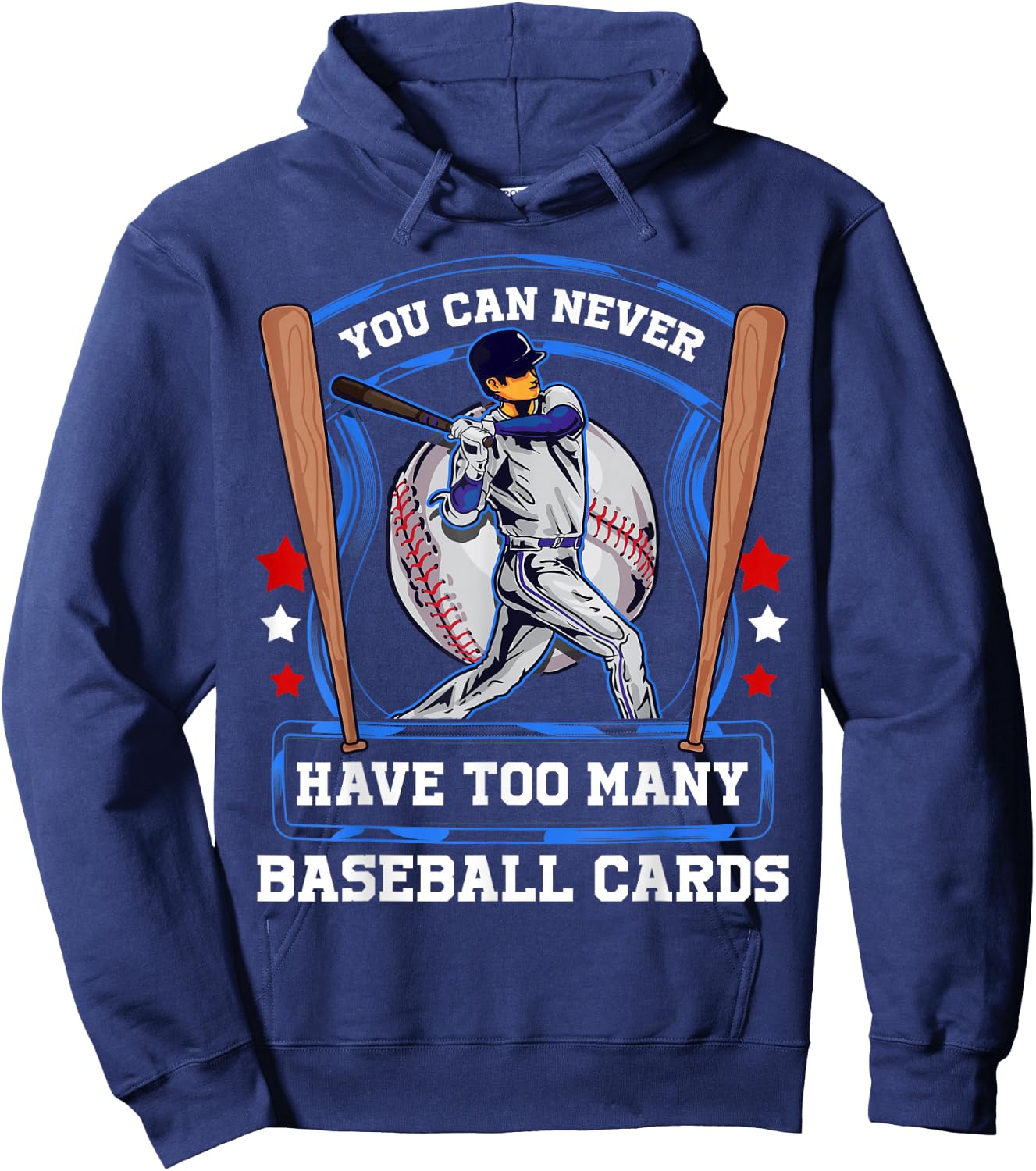 Baseball Cards Hoodie - Hoodie | Navy