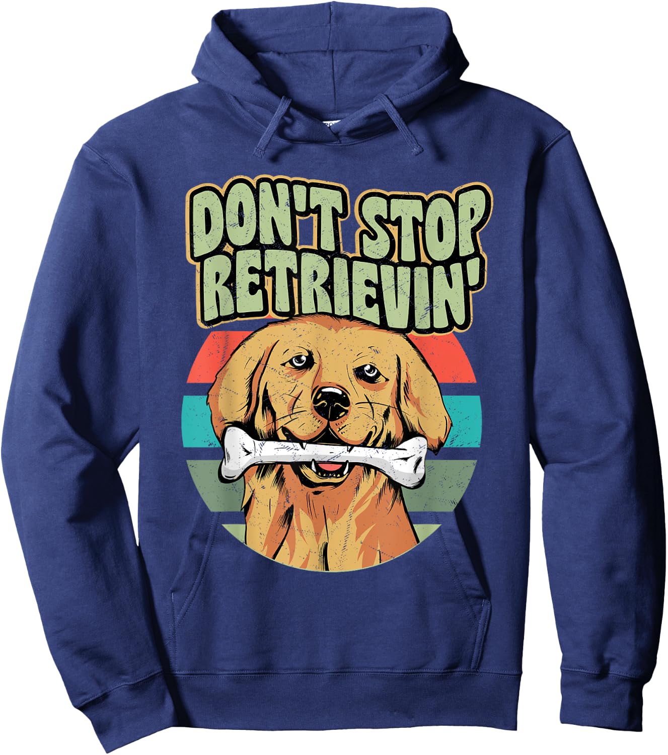 Don't Stop Retrievin' Owner Golden Retriever Hoodie - Hoodie | Navy