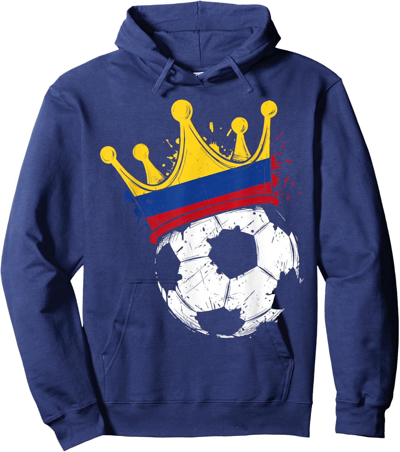Colombian Flag Novelty Colombia Hoodie - Hoodie | Navy