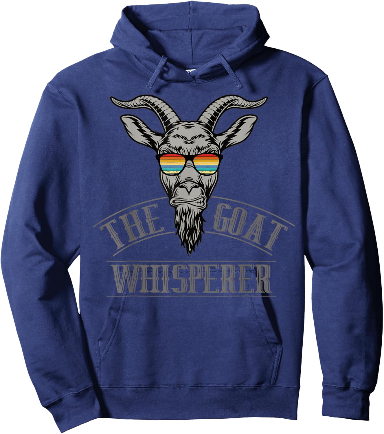 The Goat Whisperer Funny Goat Lover Farmer Hoodie - Hoodie | Navy