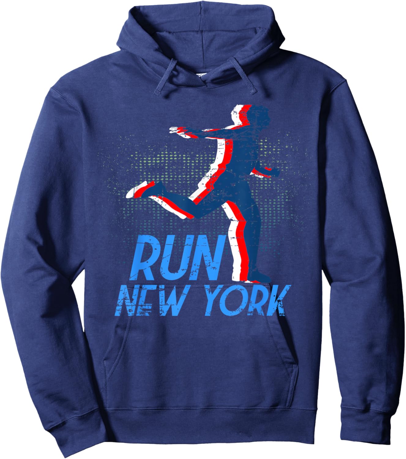 Run New York Shirt , Marathon Runner Hoodie - Hoodie | Navy