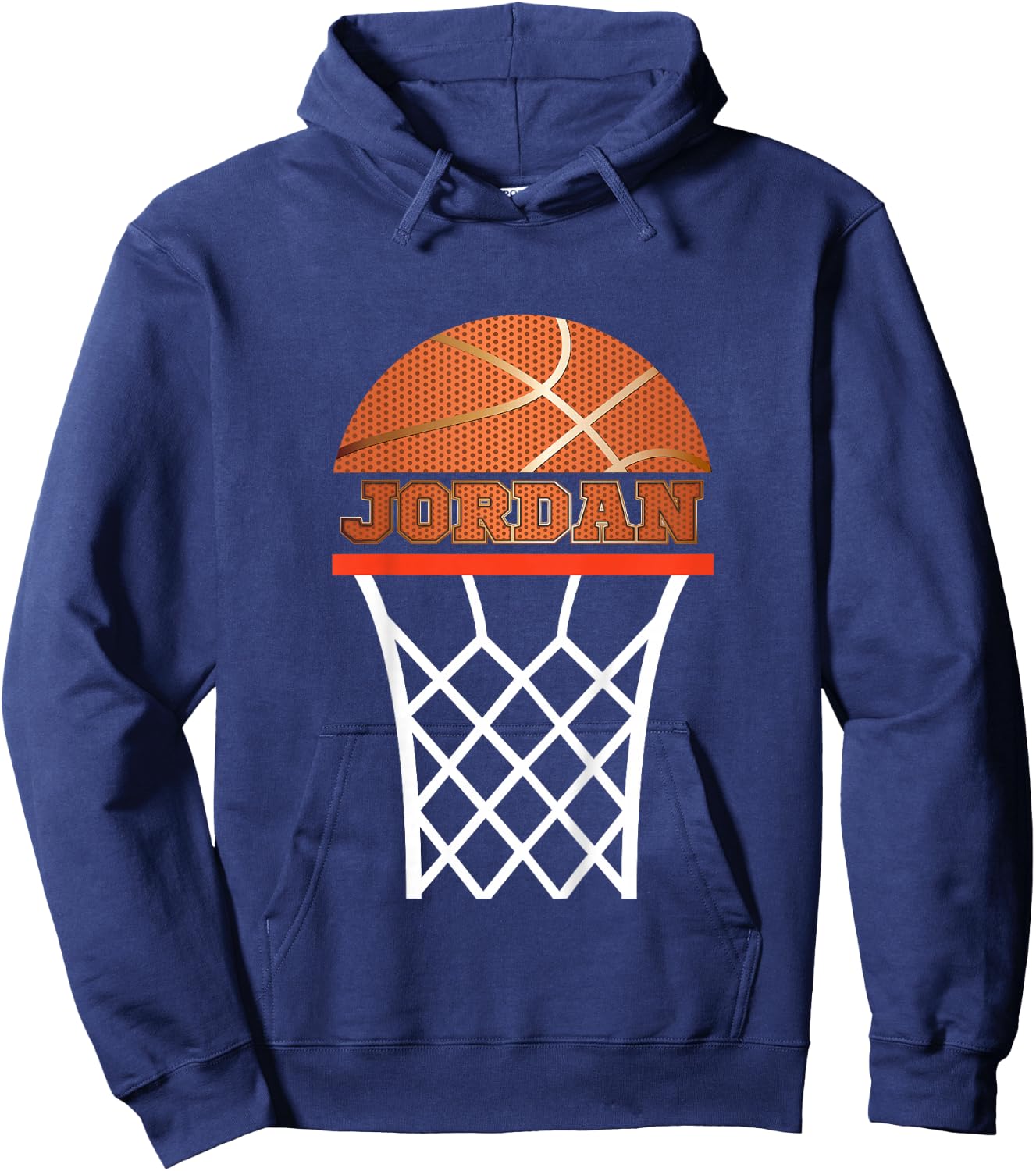 Basketball Jordan Custom Name Gift Boys, Youths Hoodie - Hoodie | Navy