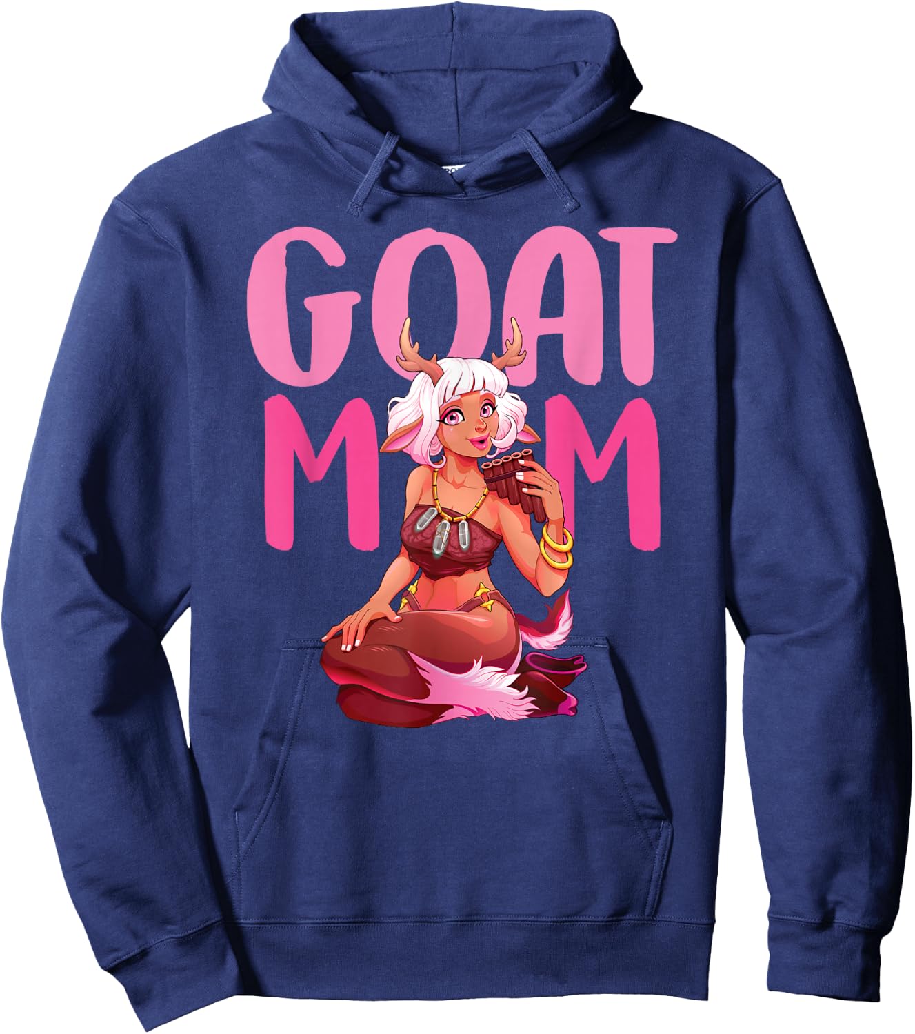 Goat Mom Mama Lady Hoodie - Hoodie | Navy