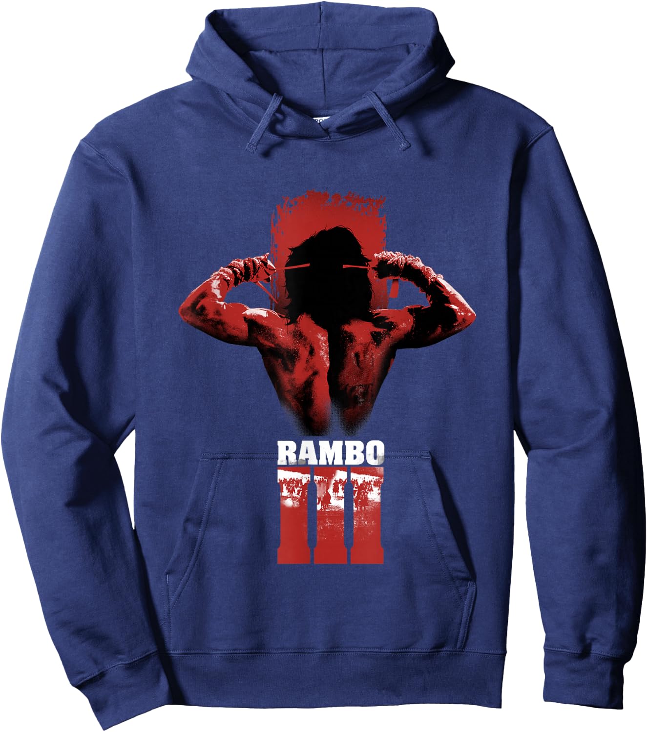 Rambo III Stirnband zum Binden Hoodie - Hoodie | Navy