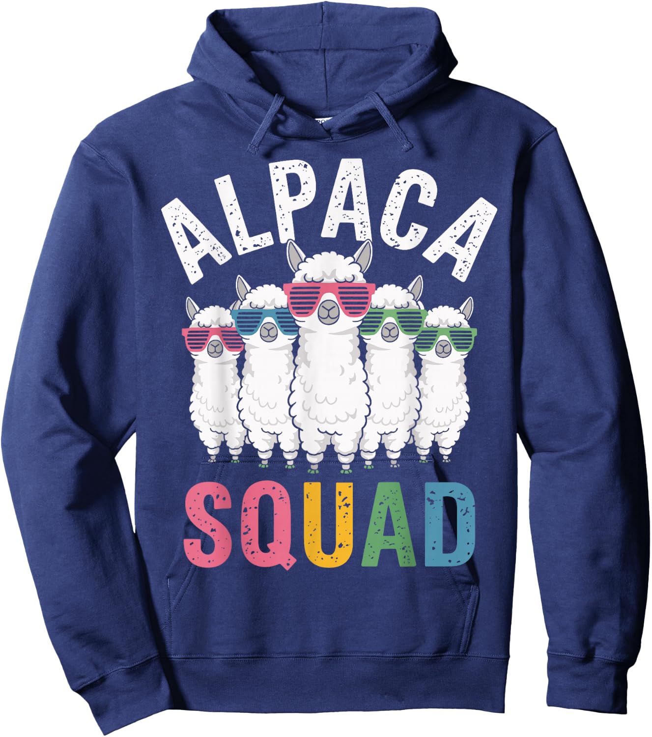 Alpaca Squad Llama Hoodie - Hoodie | Navy