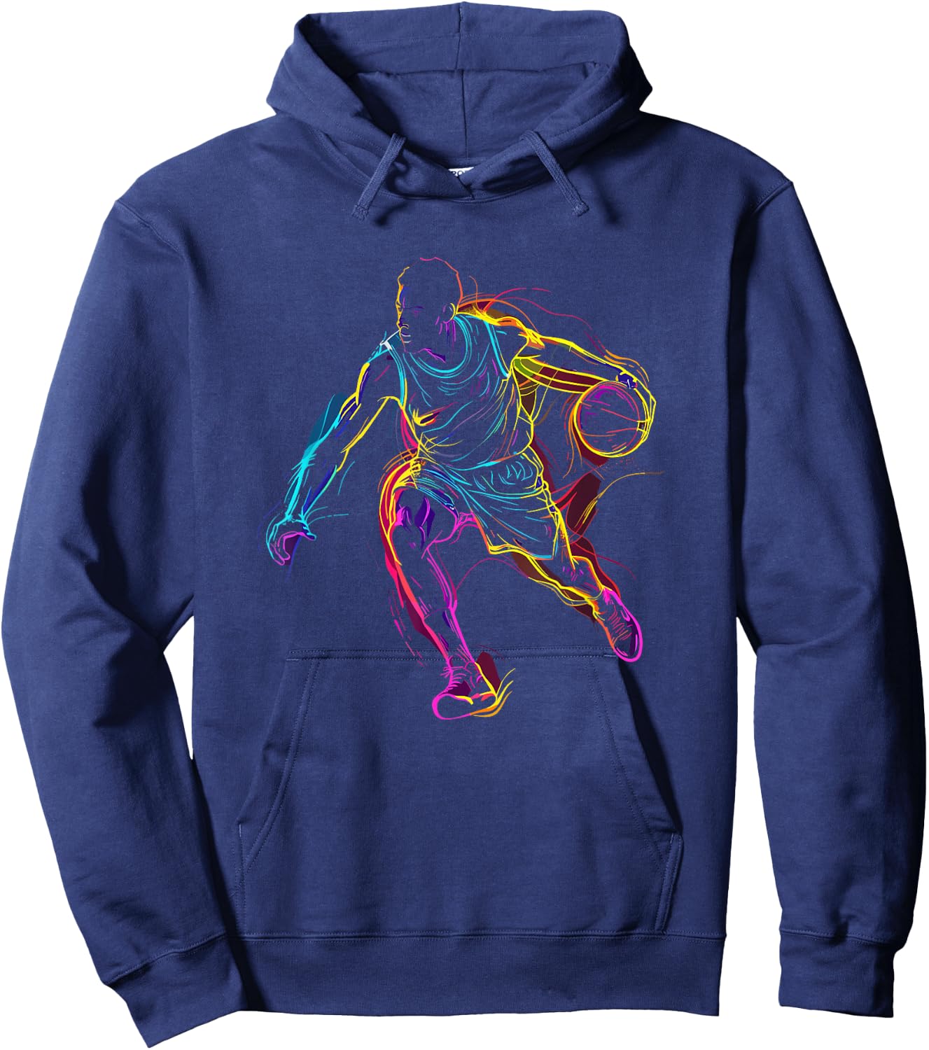 Basketball Guy Sketch Basketball Boys Hoodie - Hoodie | Navy