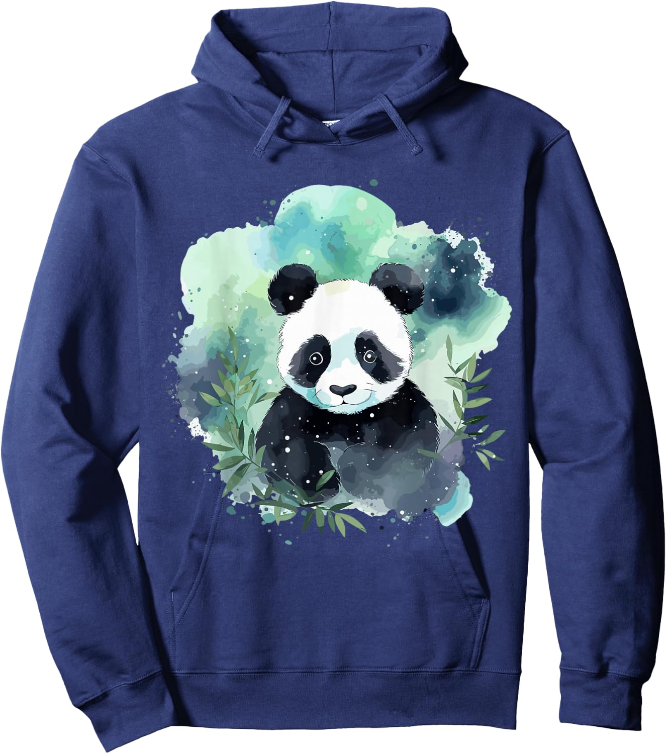 Watercolor Panda Hoodie - Hoodie | Navy