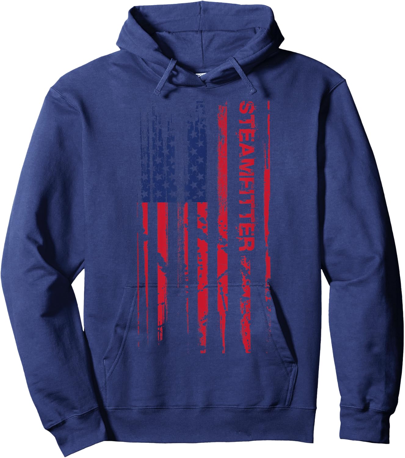 Steamfitter American Flag Freedom Welders Gift Hoodie - Hoodie | Navy