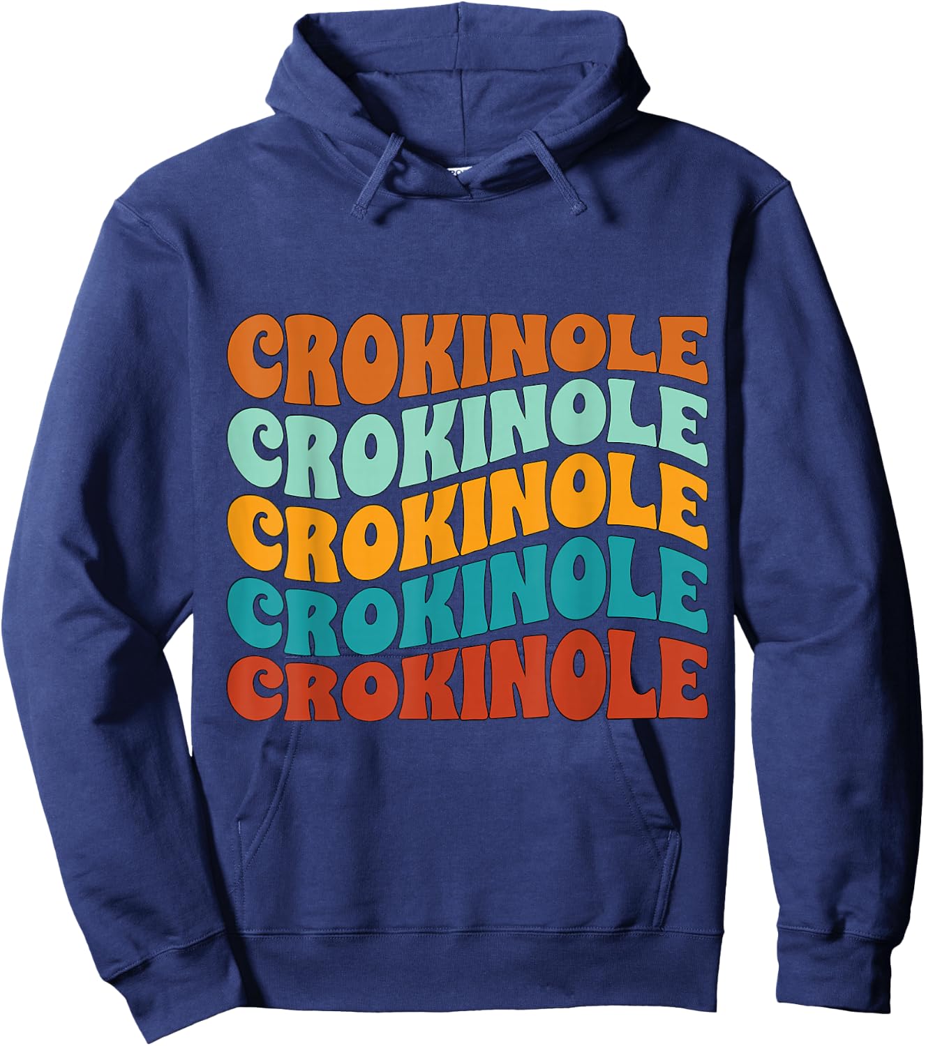 Retro Crokinole Lover Board Game Hoodie - Hoodie | Navy