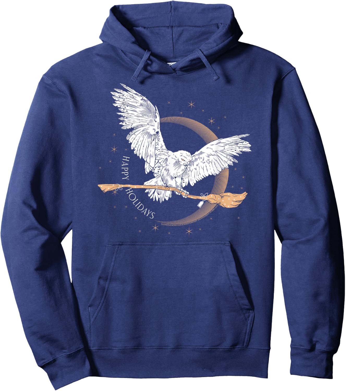 Harry Potter Happy Holidays Hedwig Hoodie - Hoodie | Navy