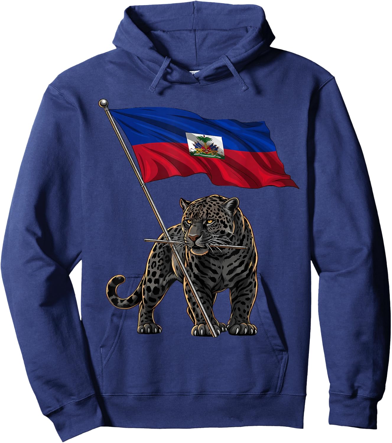 Haiti Roots Haitian Flag Hoodie - Hoodie | Navy