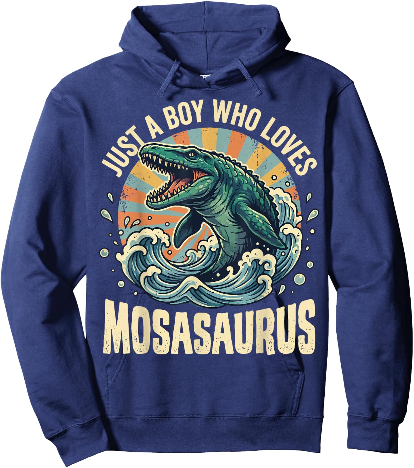 Just A Boy Who Loves Mosasaurus Hoodie - Hoodie | Navy