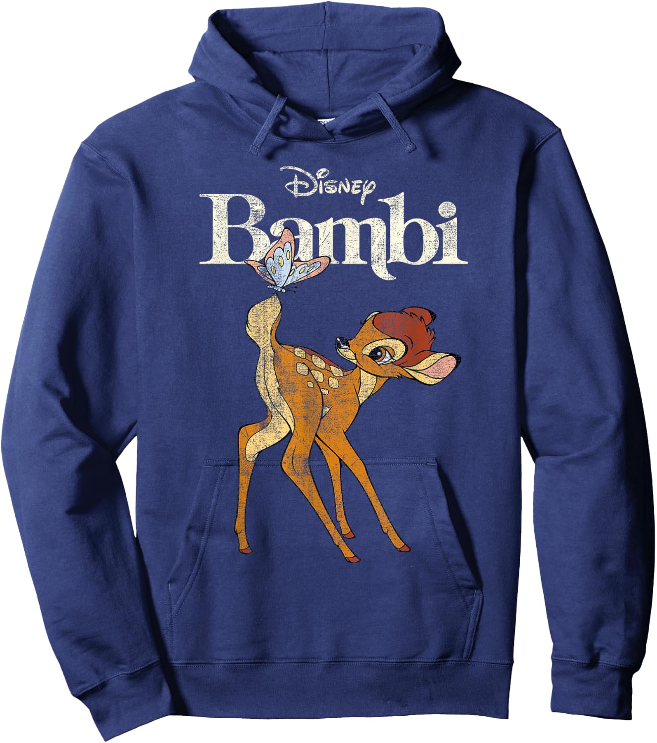 Bambi Butterfly Cream , black Hoodie - Hoodie | Navy