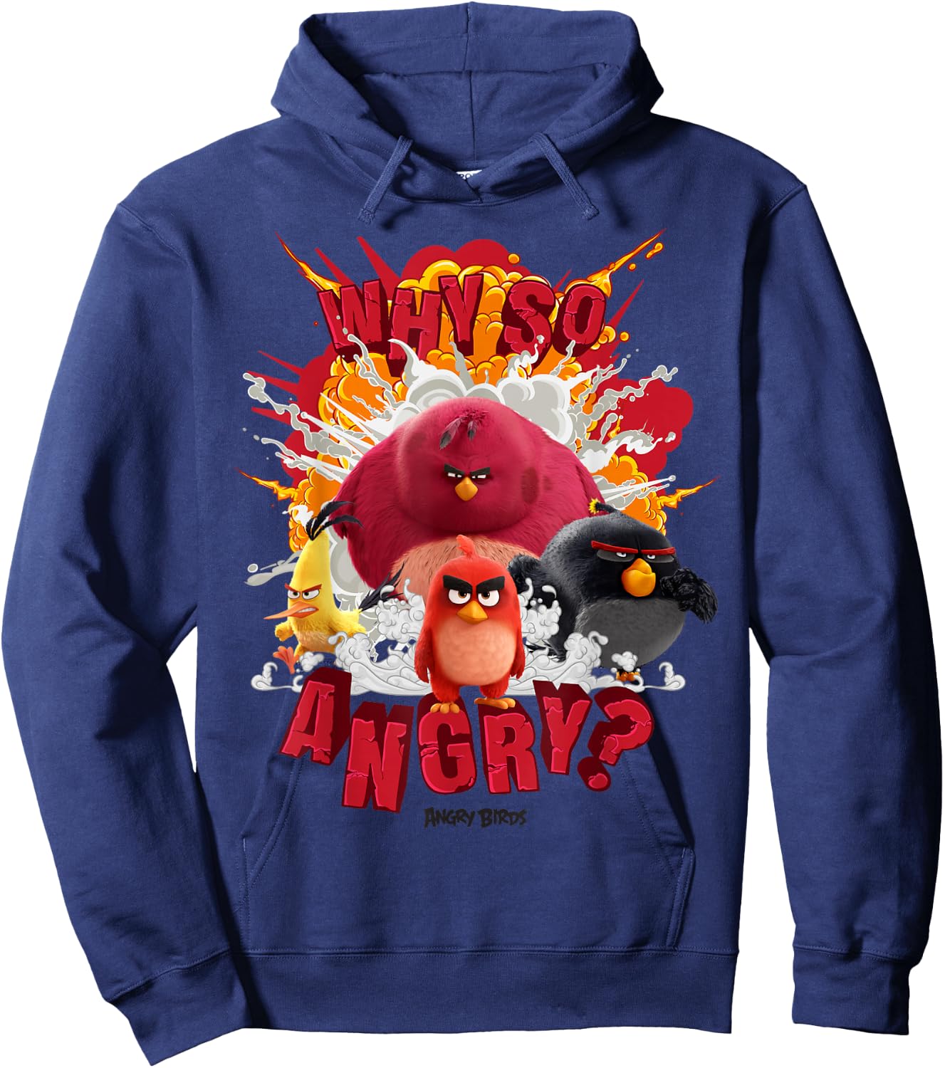 Angry Birds Why So Angry Hoodie - Hoodie | Navy