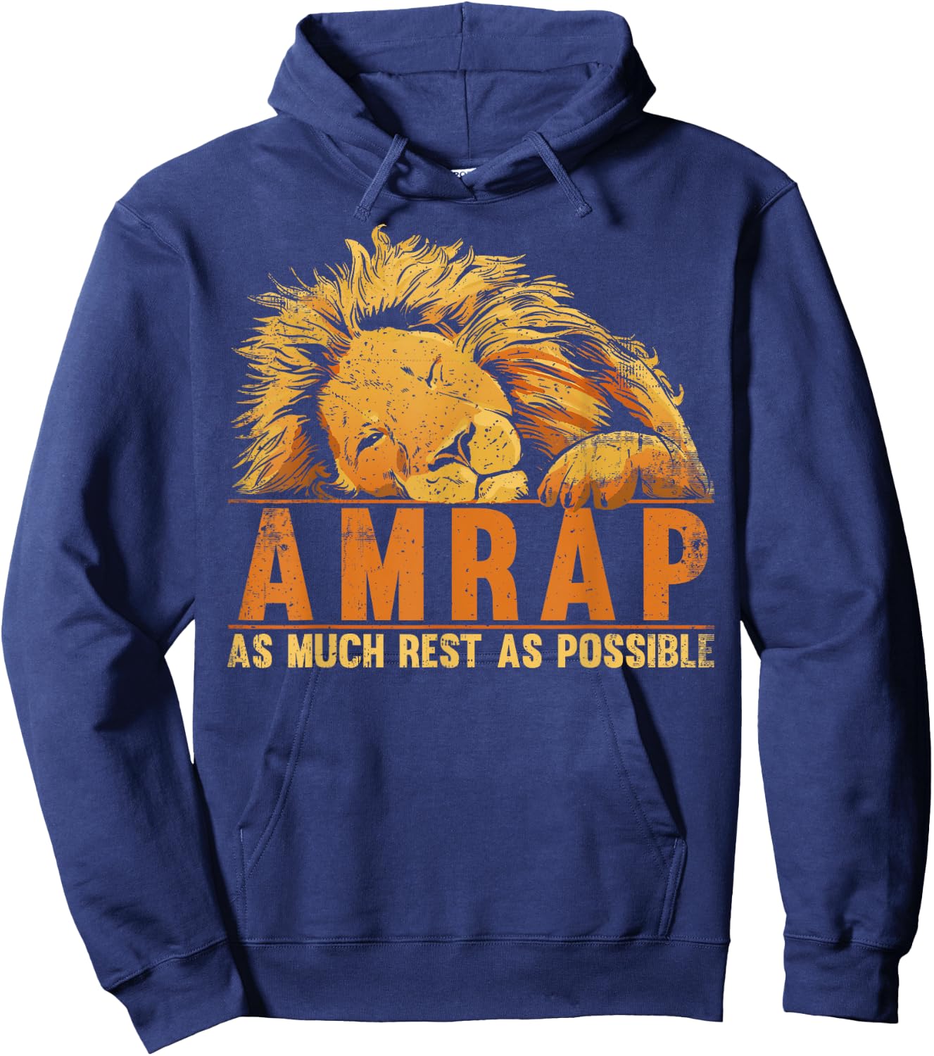 AMRAP As Much Rest As Possible Hoodie - Hoodie | Navy