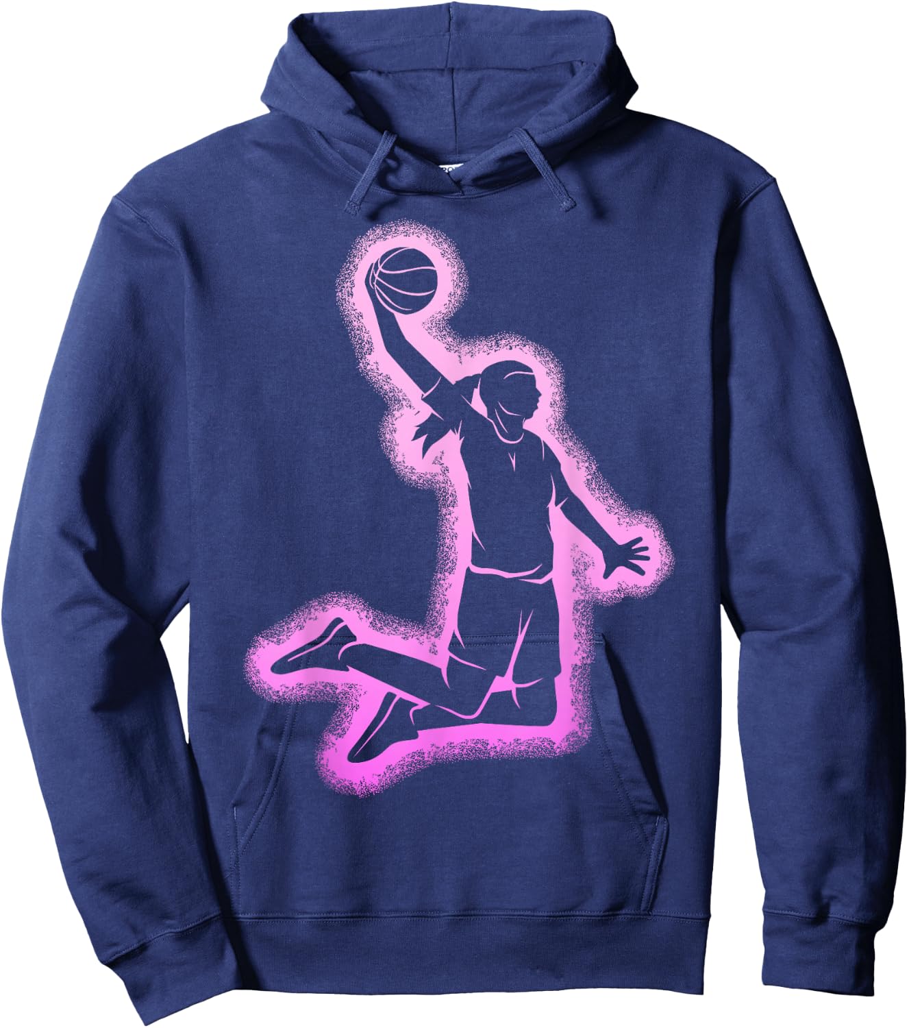 Basketball Girl Women Girls Kids , Black, S Hoodie - Hoodie | Navy