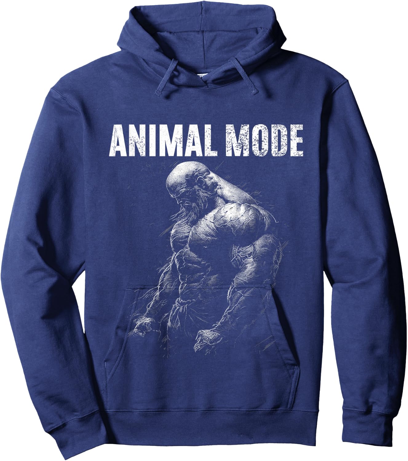 Bodybuilder Spruch Training Animal Mode Hoodie - Hoodie | Navy