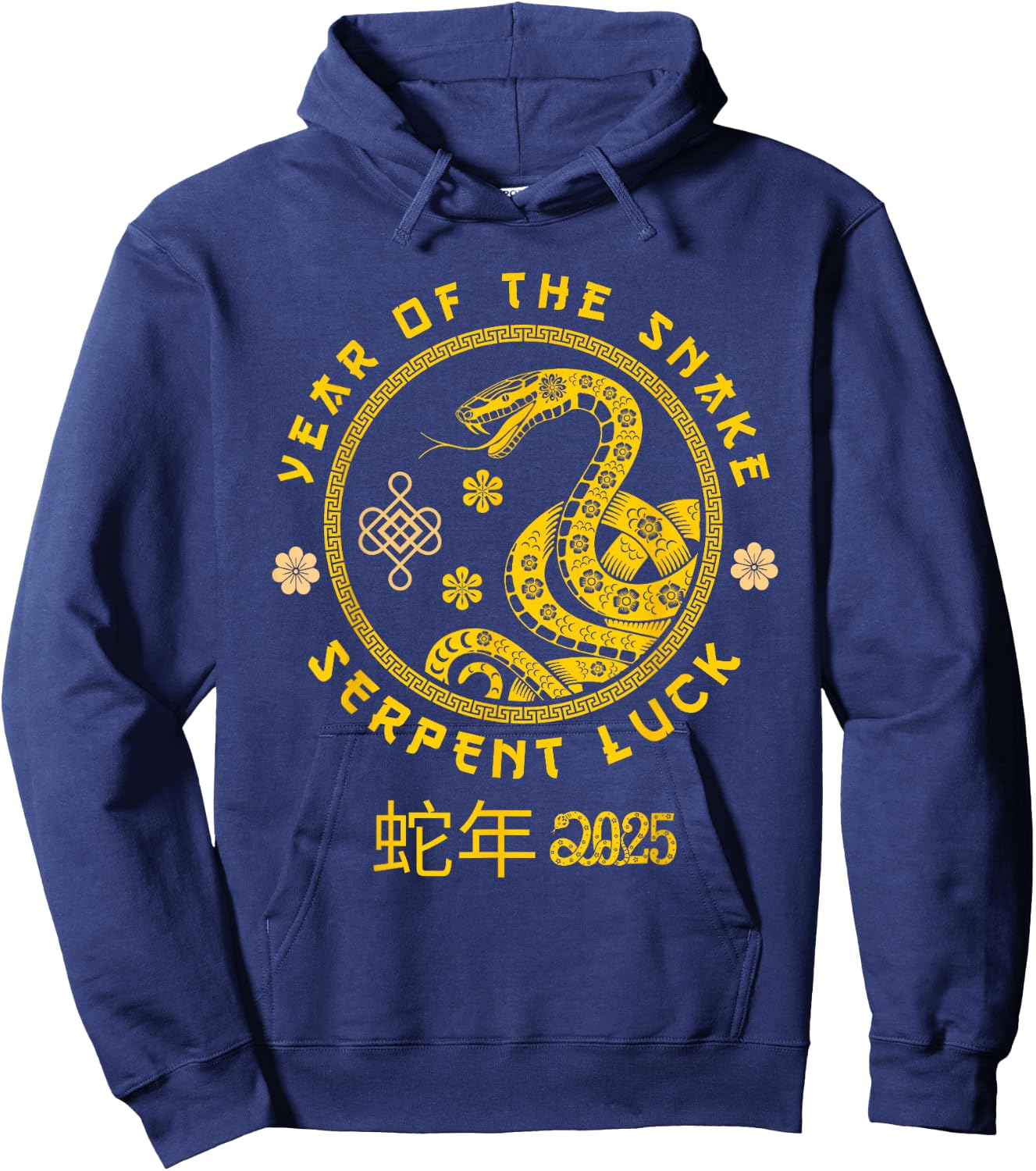 Year of Snake 2025 Serpent Luck Chinese Zodiac Hoodie - Hoodie | Navy