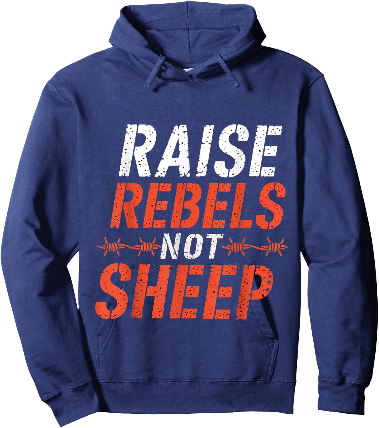 Raise Rebels Not Sheep Independent Motivation Hoodie - Hoodie | Navy