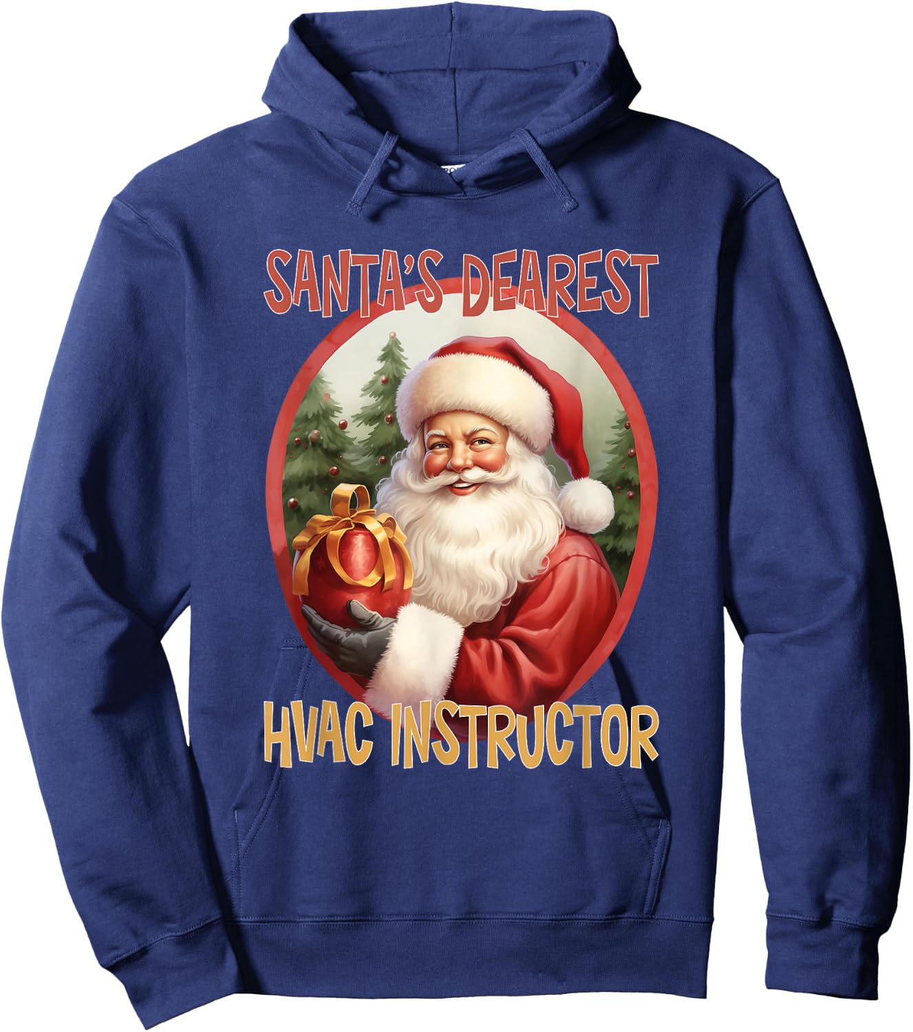 HVAC Instructor Christmas Holiday Love Xmas Hoodie - Hoodie | Navy