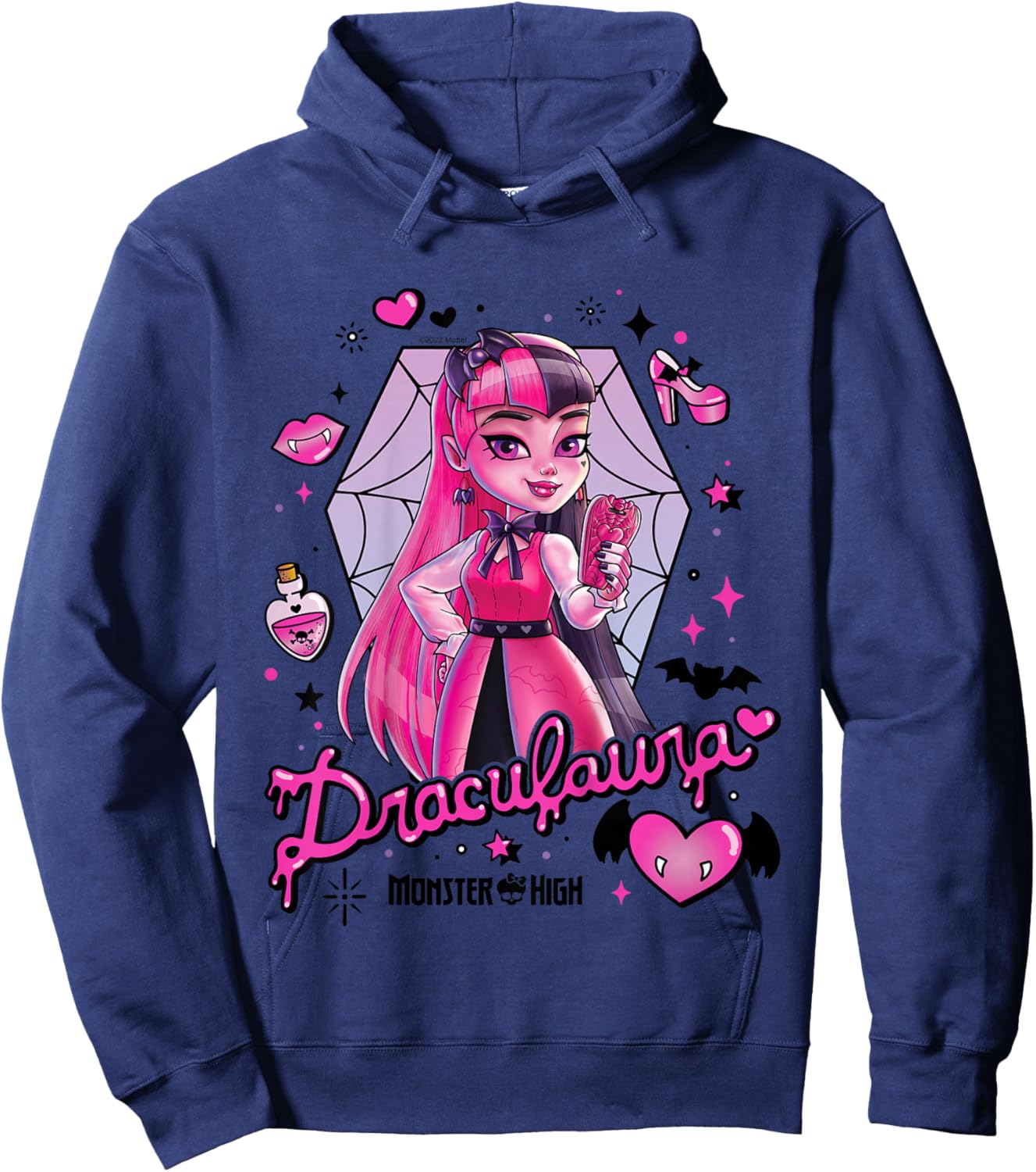 Children's Monster High Draculara , blue Hoodie - Hoodie | Navy