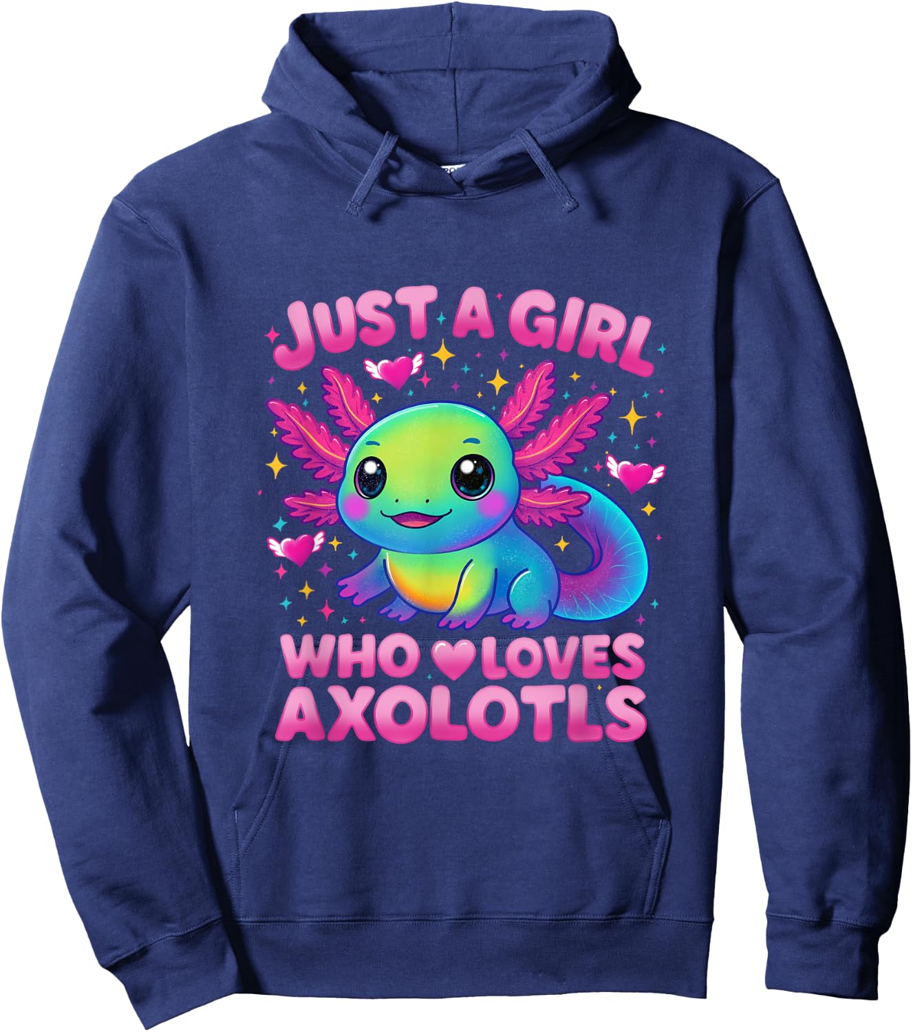 Just A Girl Who Loves Axolotls Hoodie - Hoodie | Navy