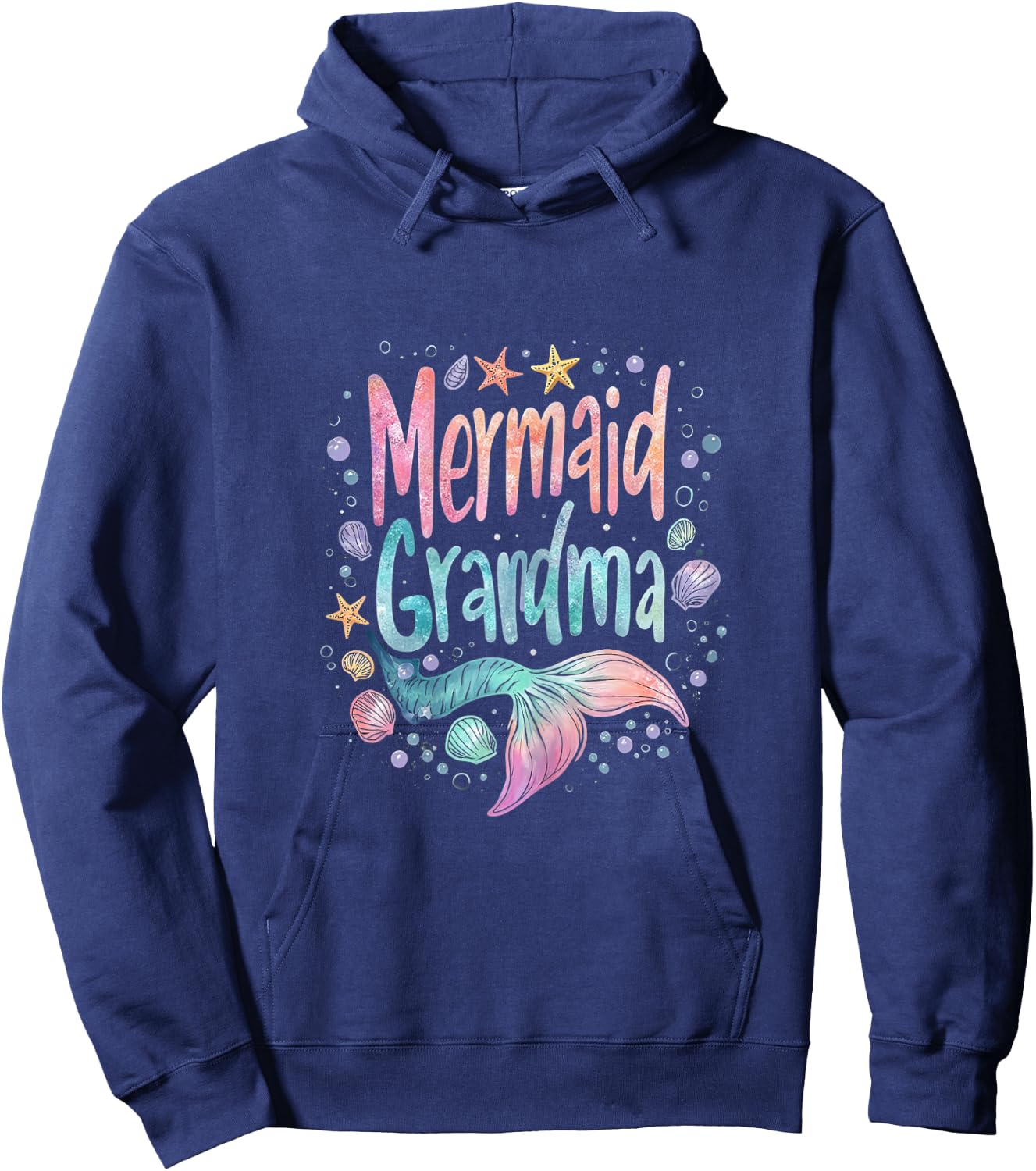 Mermaid Grandma Hoodie - Hoodie | Navy
