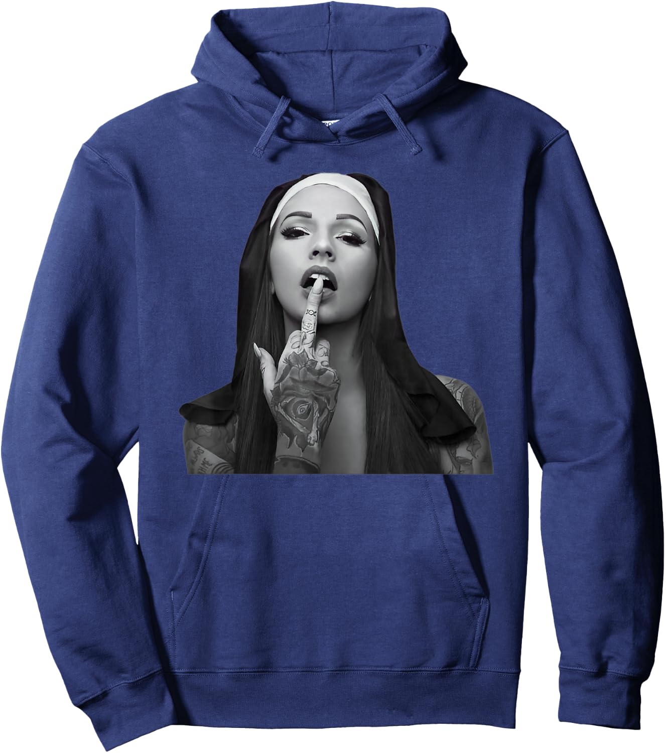 Satanic Nun Tattoos Unheilig Hoodie - Hoodie | Navy