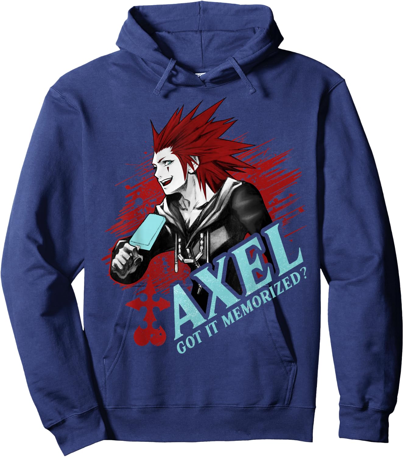 Disney Kingdom Hearts Axel Got It Memorized Hoodie - Hoodie | Navy