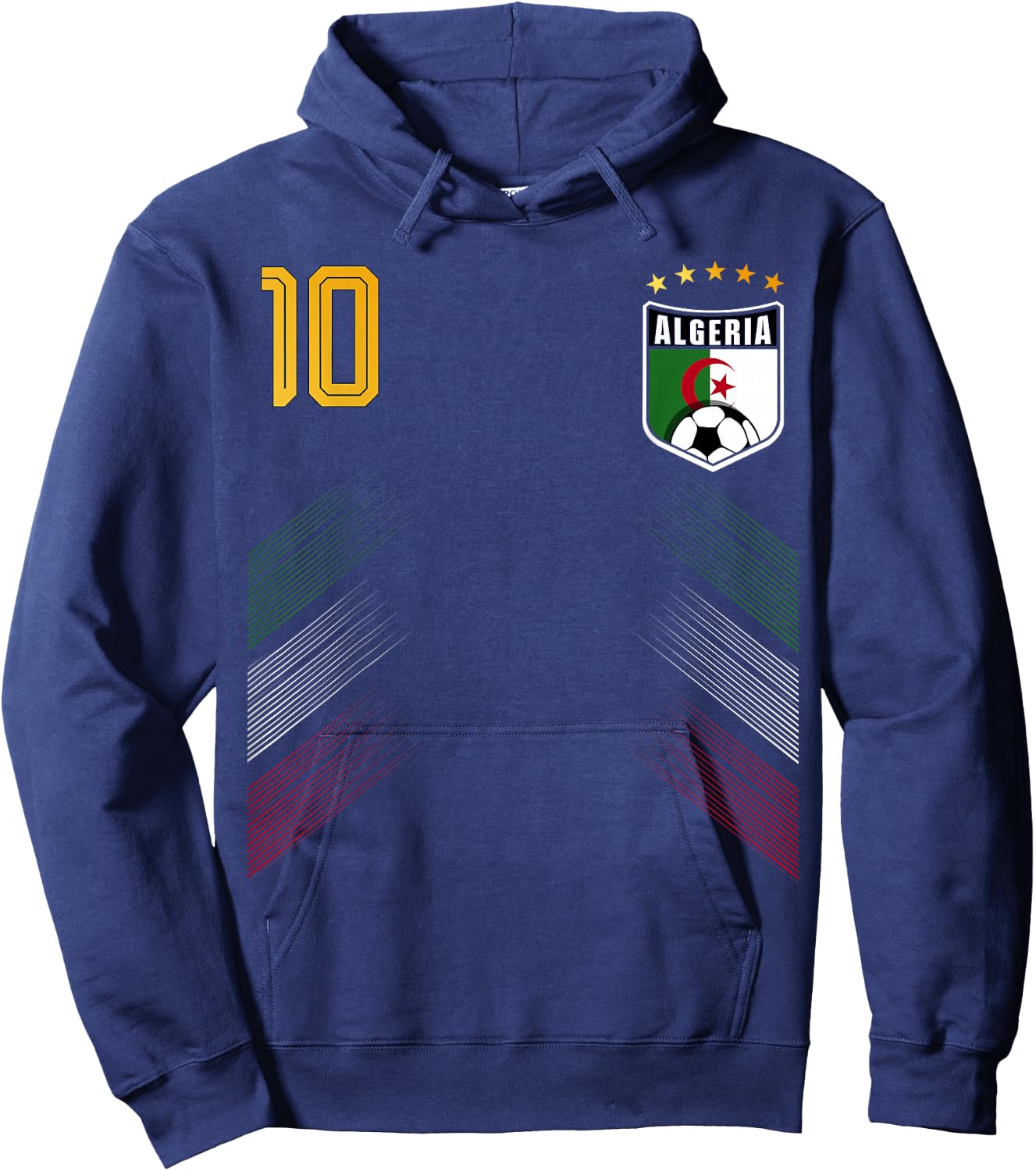 Retro Algeria Flag Algerian Pride Lovers Hoodie - Hoodie | Navy