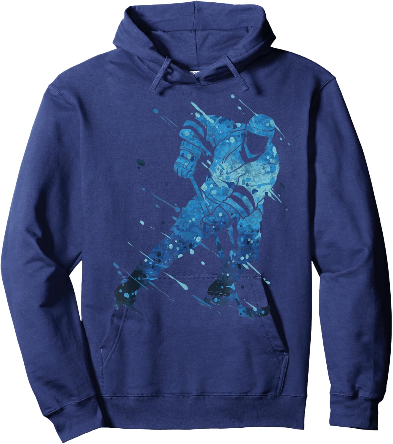 Ice Hockey Player Hoodie - Hoodie | Navy
