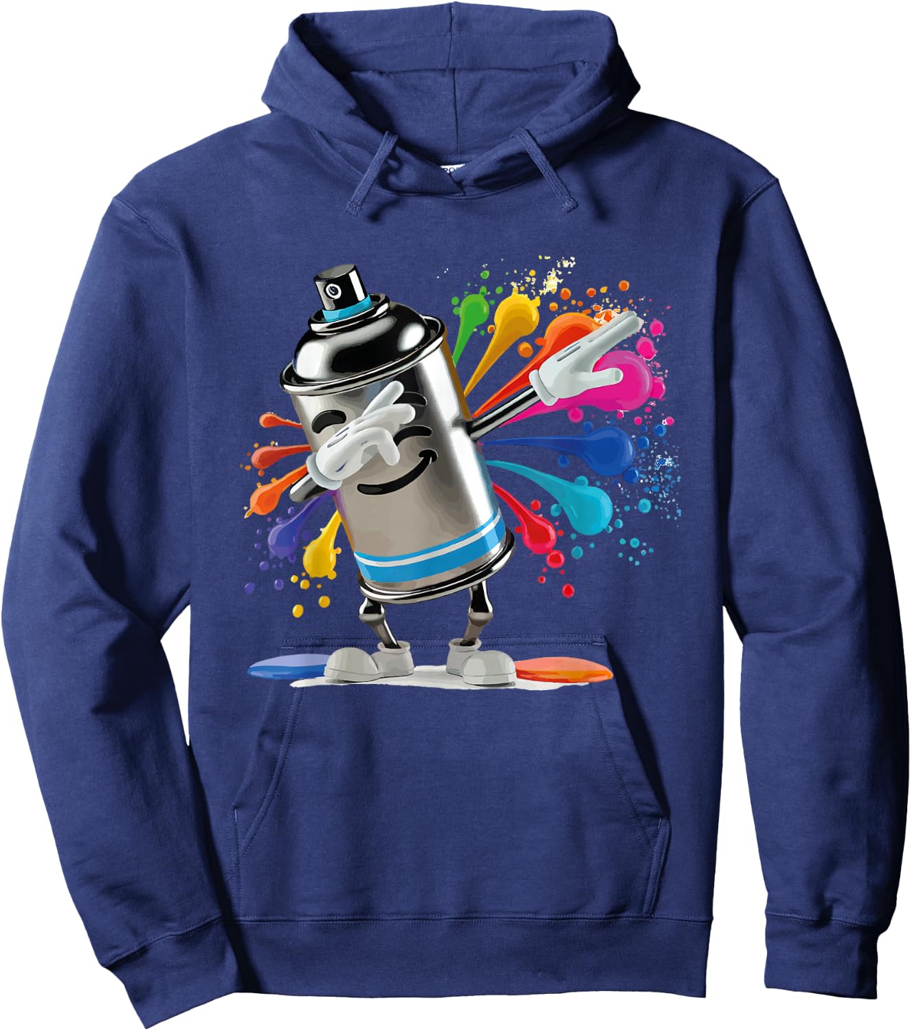 Graffiti Graffito Street Art Stencil Spray Hoodie - Hoodie | Navy