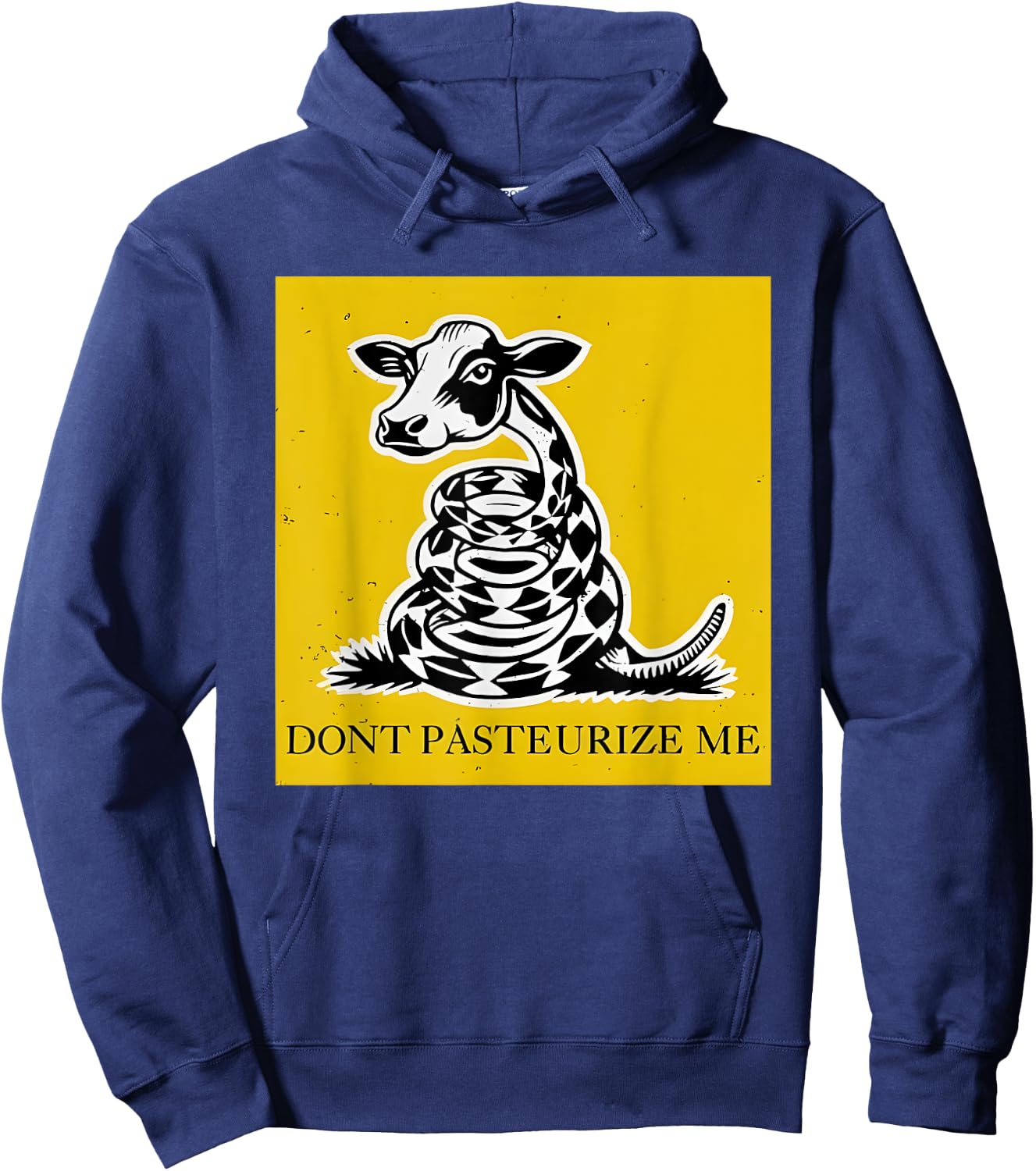 Cow Raw Milk Don't Pasteurize Me Hoodie - Hoodie | Navy