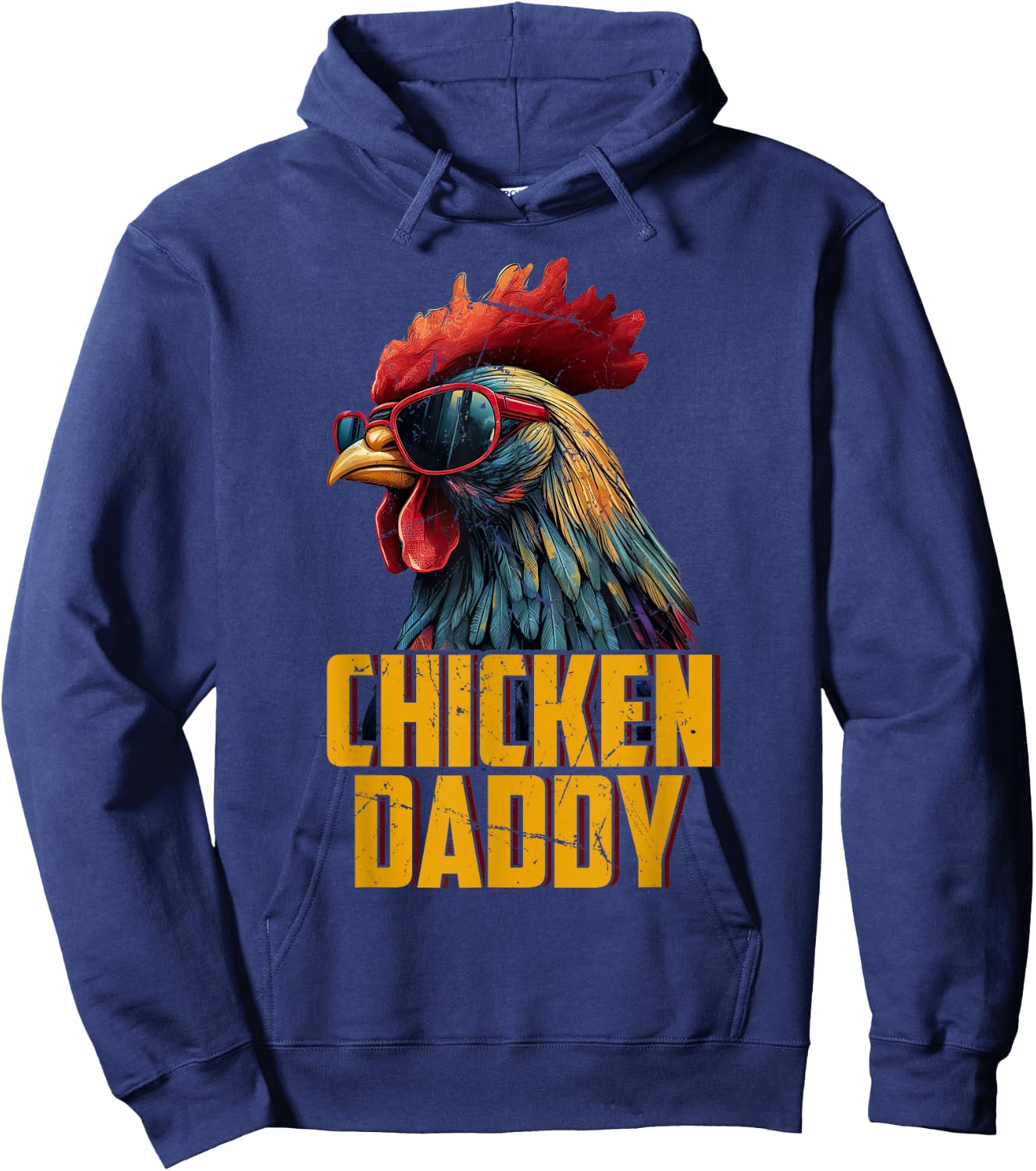 Chicken Daddy Chicken Dad Farmer Poultry Farmer Hoodie - Hoodie | Navy