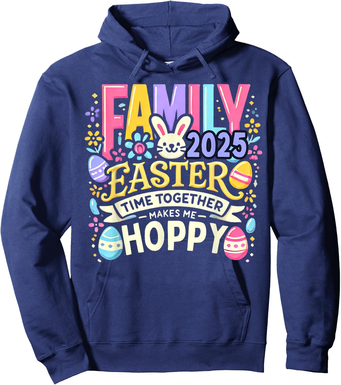 Family Easter 2025 Easter Crew Matching Group Hoodie - Hoodie | Navy