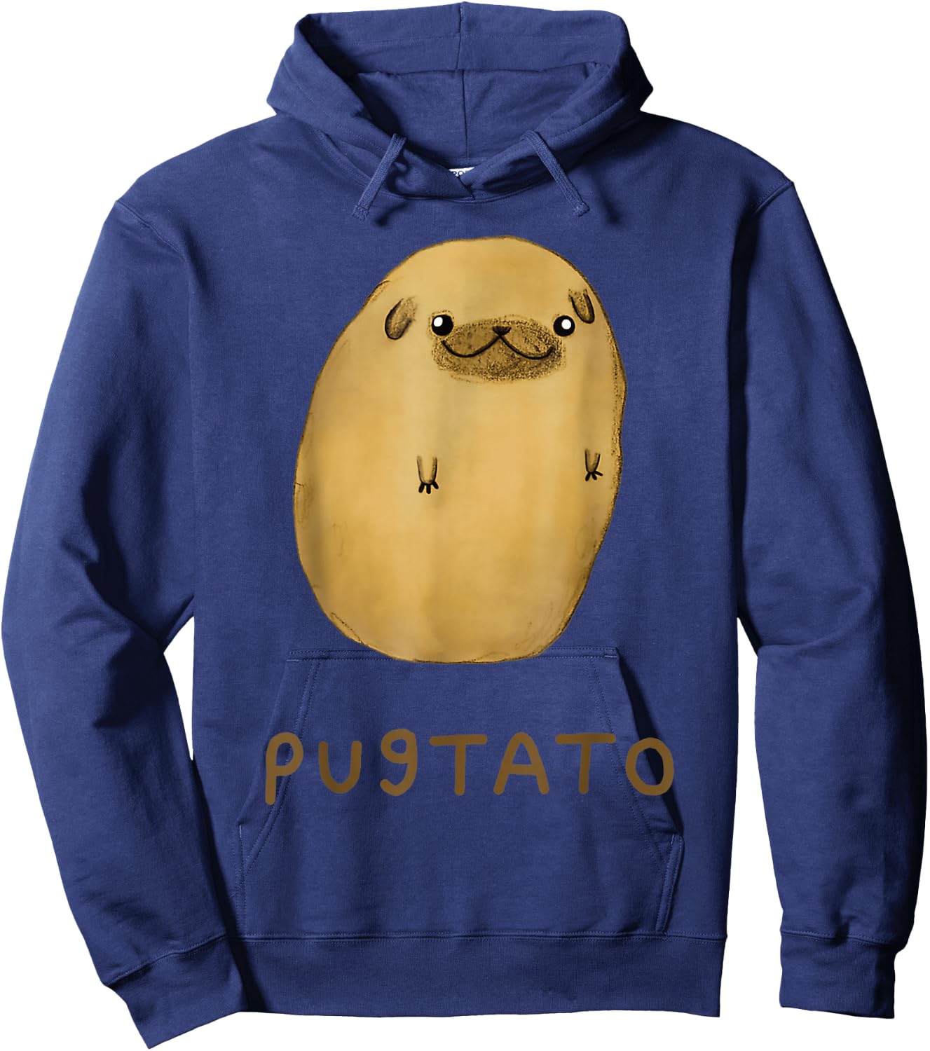 Pugtato Kartoffel-Hunde Hoodie - Hoodie | Navy