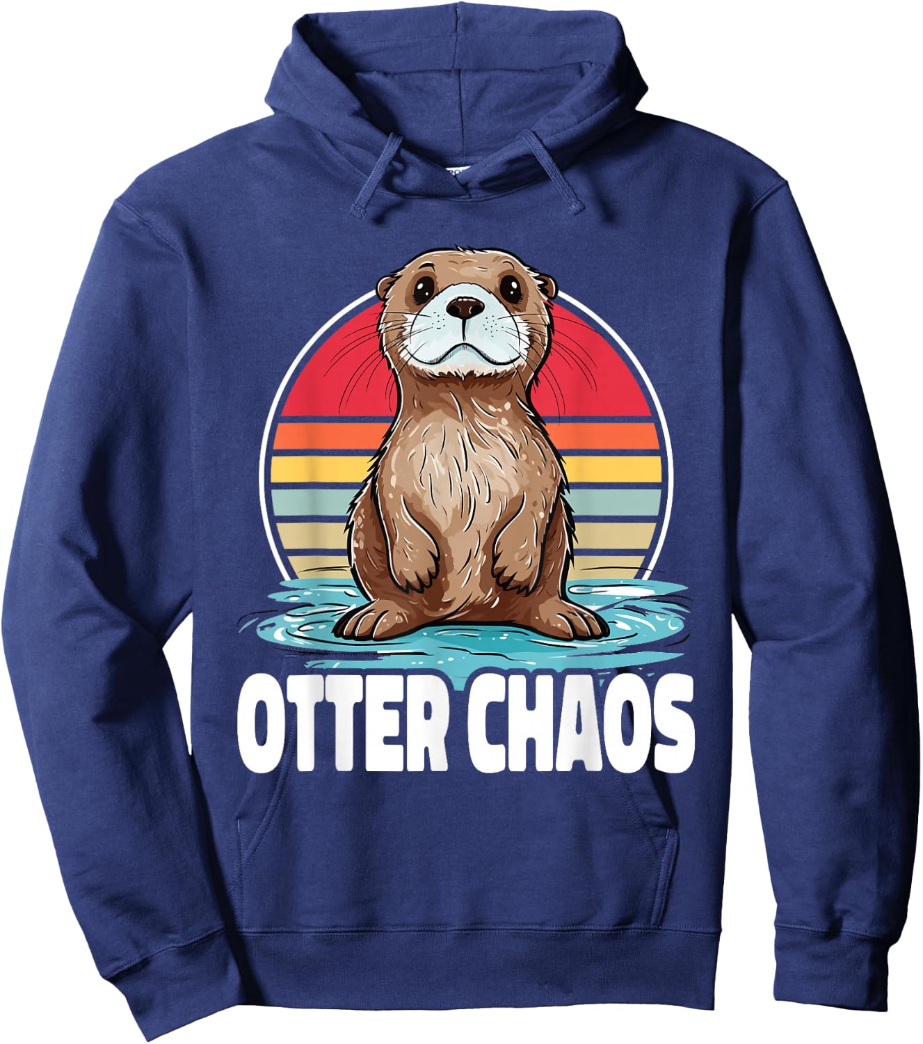 Otter Chaos Cute Otter Hoodie - Hoodie | Navy