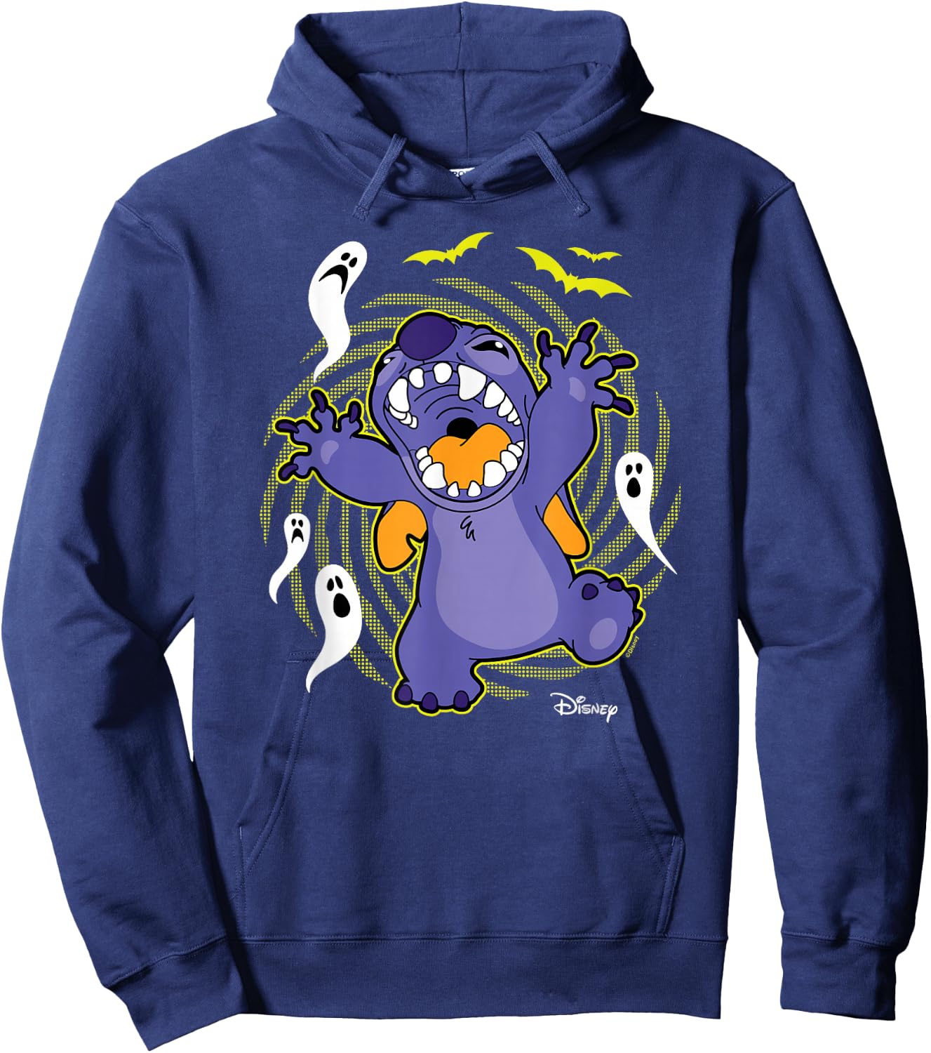 Lilo & Stitch - Halloween Stitch Ghosts Hoodie - Hoodie | Navy