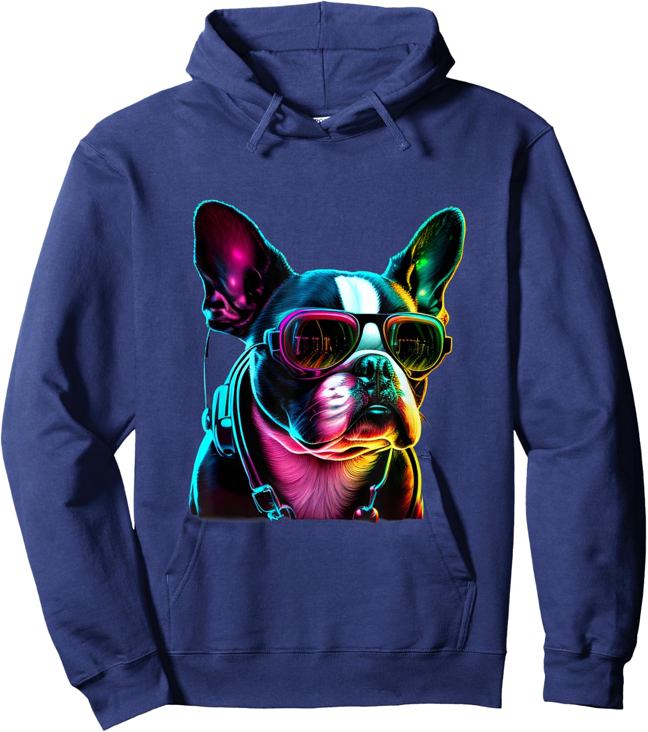 Boston Terrier Dogs Boston Terriers Hoodie - Hoodie | Navy
